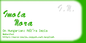 imola mora business card